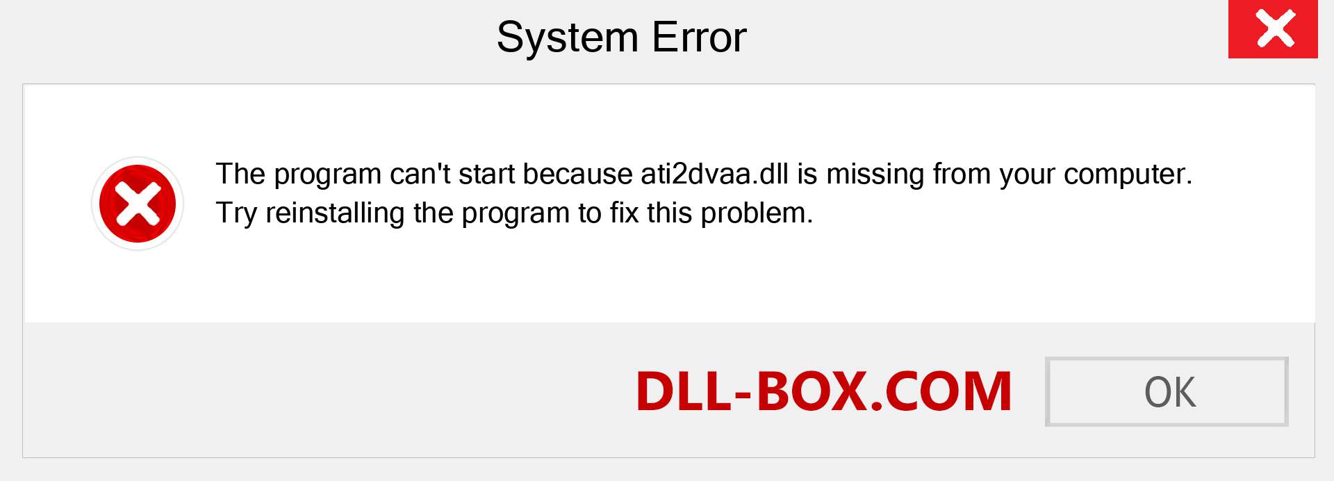  ati2dvaa.dll file is missing?. Download for Windows 7, 8, 10 - Fix  ati2dvaa dll Missing Error on Windows, photos, images